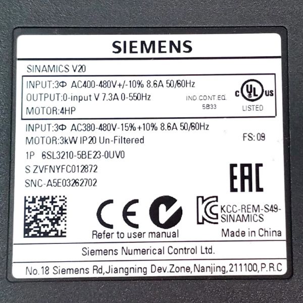 6SL3210-5BE23-0UV0 - 63418