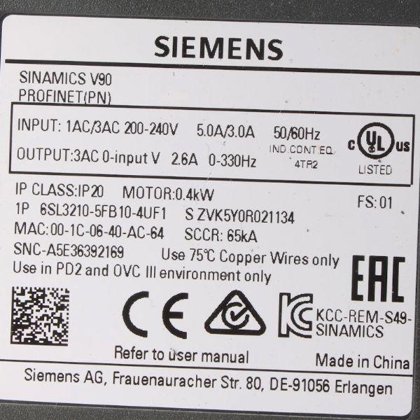 6SL3210-5FB10-4UF1 - 63428