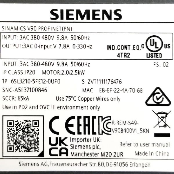 6SL3210-5FE12-0UF0 - 63436