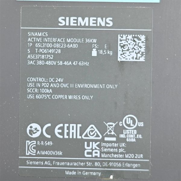 6SL3100-0BE23-6AB0 - 63471