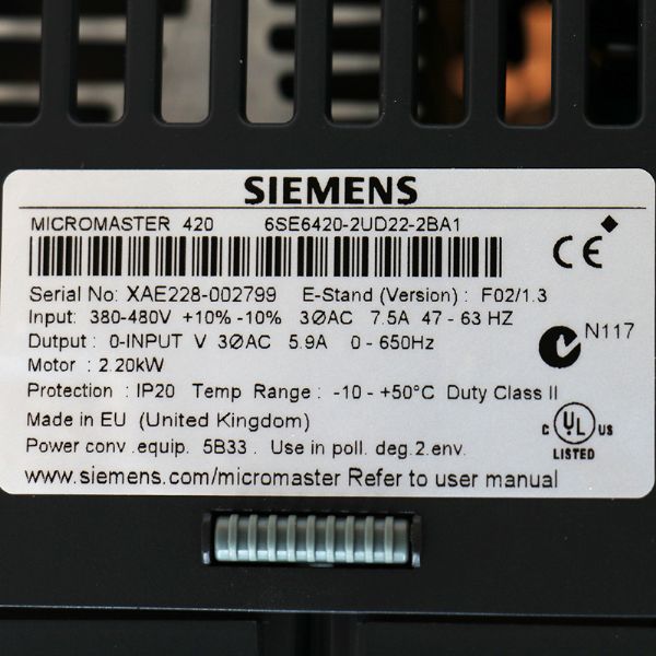 6SE6420-2UD22-2BA1 - 67344