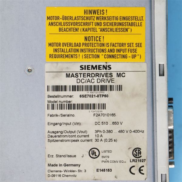 6SE7021-0TP50 SIEMENS - 60233