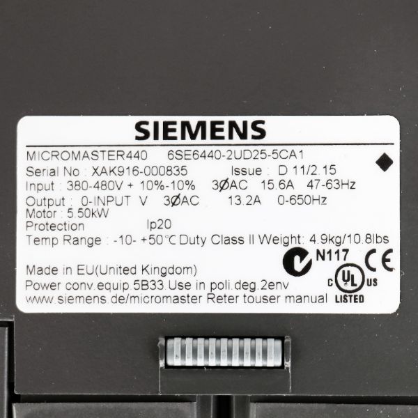 6SE6440-2UD25-5CA1 - 61025