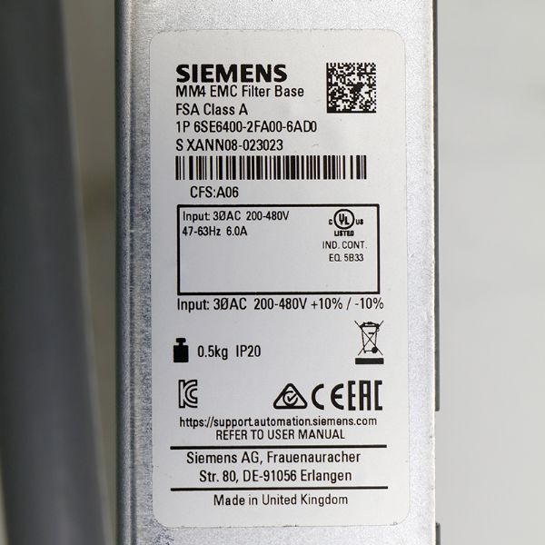 6SE6400-2FA00-6AD0 SIEMENS - 60020