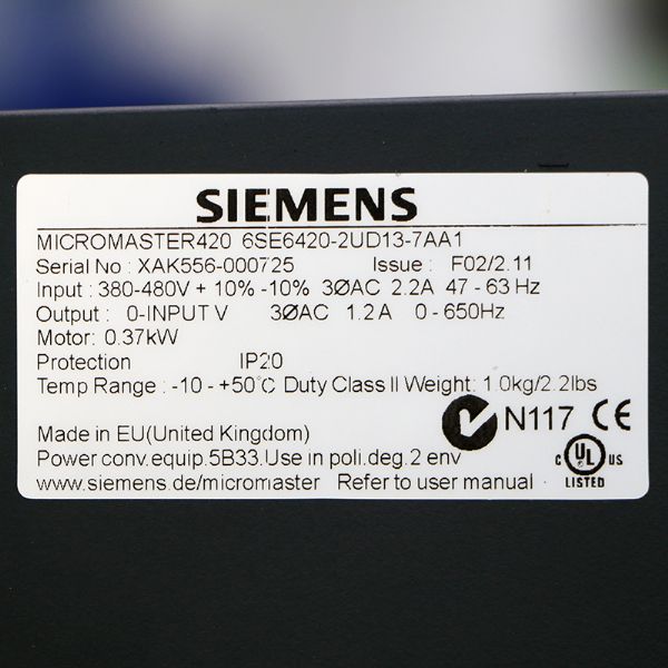 6SE6420-2UD13-7AA1 - 61679