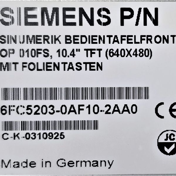 6FC5203-0AF10-2AA0 - 63521